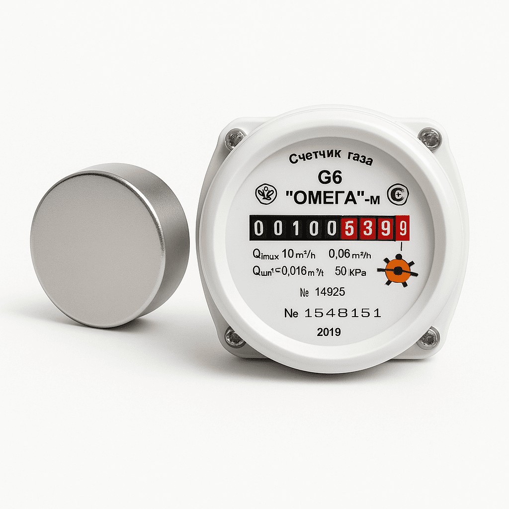 переделка газового счетчика Омега G6 под магнит
